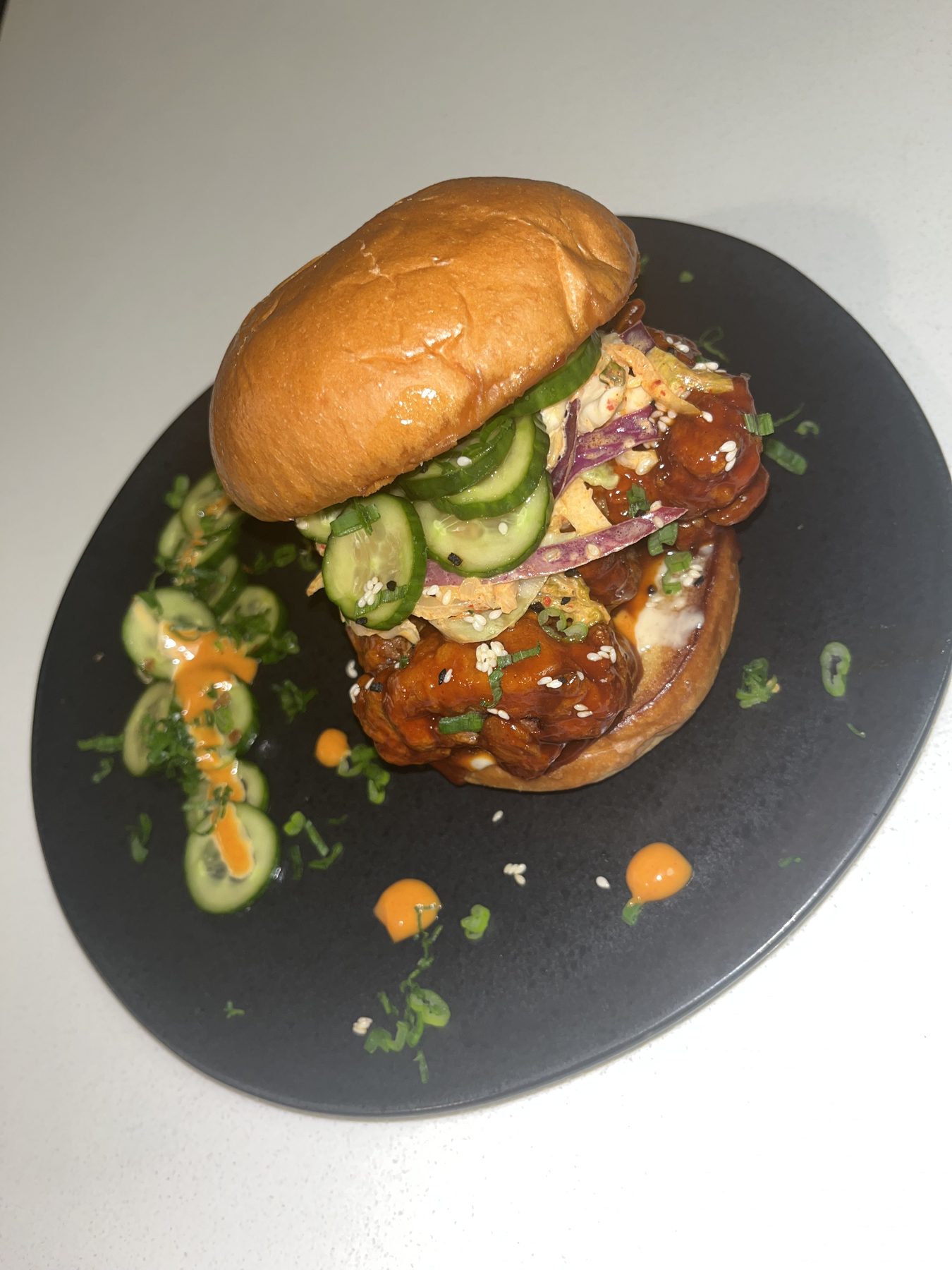 Crispy chicken sandwich